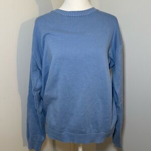 Brandy Melville Blue Crew Sweater